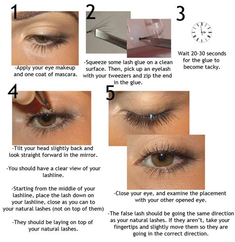how are fake eyelashes attached